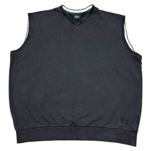 Boss Hugo Boss Golf Black 100% Cotton Sweatshirt Vest, XL